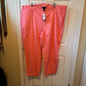 NWT Lane Bryant Womens Plus Size Pants Size 28 Pink Colorful Fun Bright Comfy